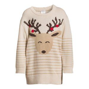 NEW Unisex Choose Sz Christmas Holiday Reindeer Brown Sweater HOLIDAY TIME